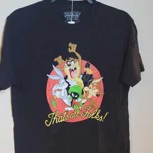 Looney Tunes Black Graphic T-Shirt